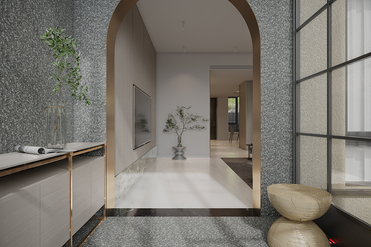 联排别墅|坐标启东|350平|轻奢（图ZMjkzOTIxNzky） - 家装设计 - 站酷设计师壹山半空间设计原创素材 - 站酷ZCOOL