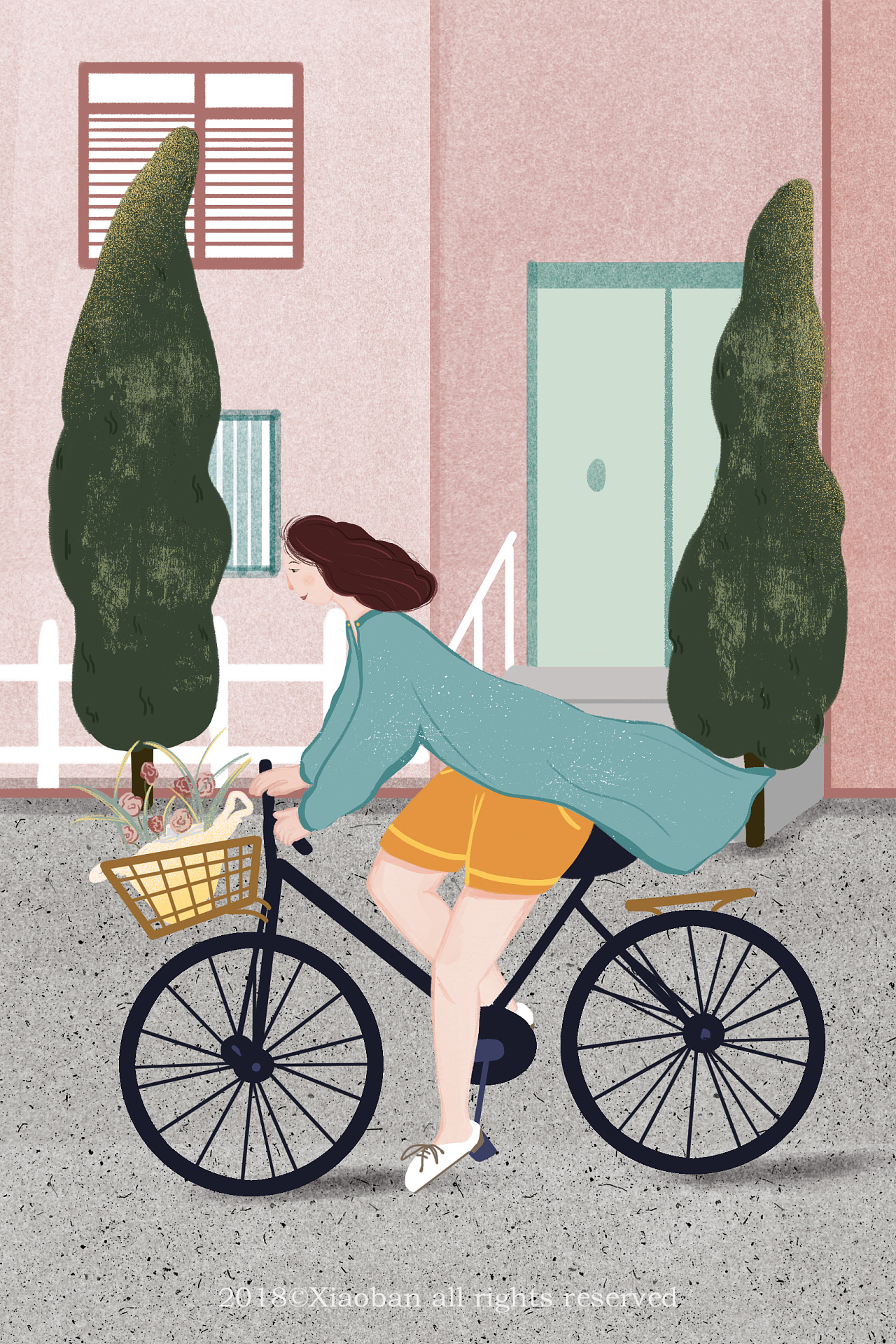 one person 一个人系列插画