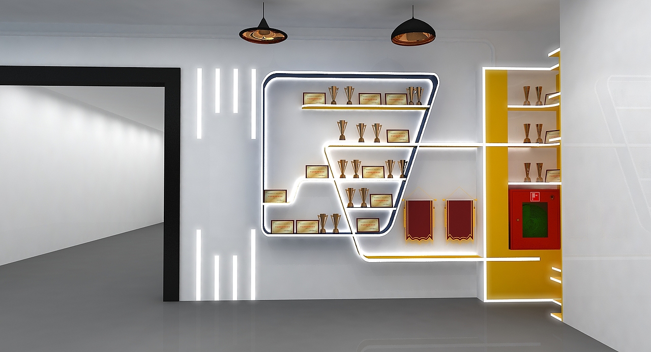 三面墙的展厅_艺泽设计工作室-站酷zcool