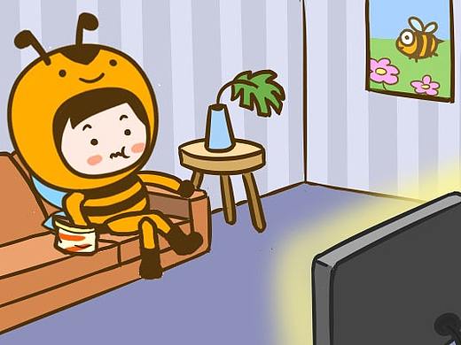 《胖头小疯蜂》动态微信表情包