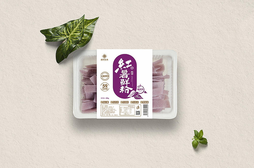 紫薯鲜粉产品包装设计（图ZOTY4NjA3NjQ=） - 包装 - 站酷设计师TONSH同时原创素材 - 站酷ZCOOL