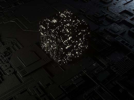 科技芯片小方块