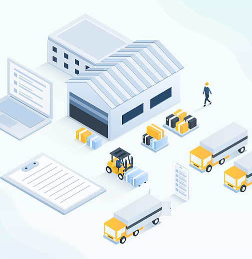 物流行业相关插画