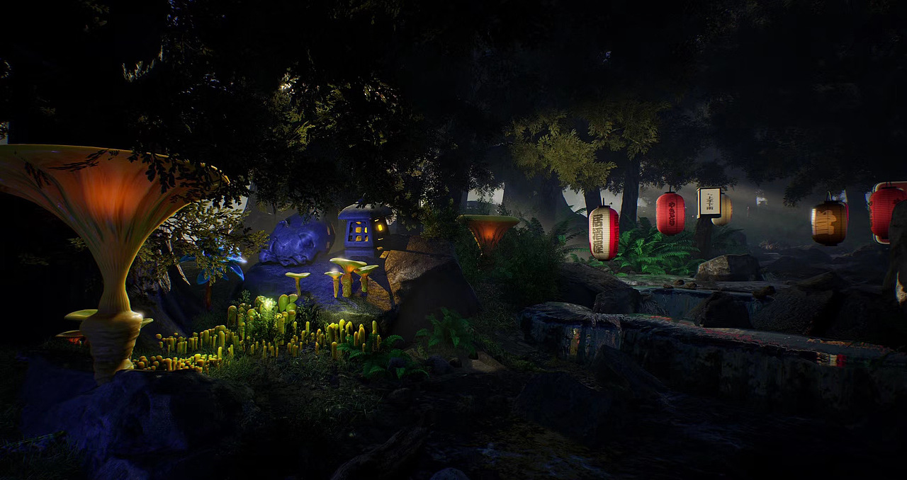 沉浸式设计-魔幻森林|三维|场景|wllljj_原创作品-站酷zcool