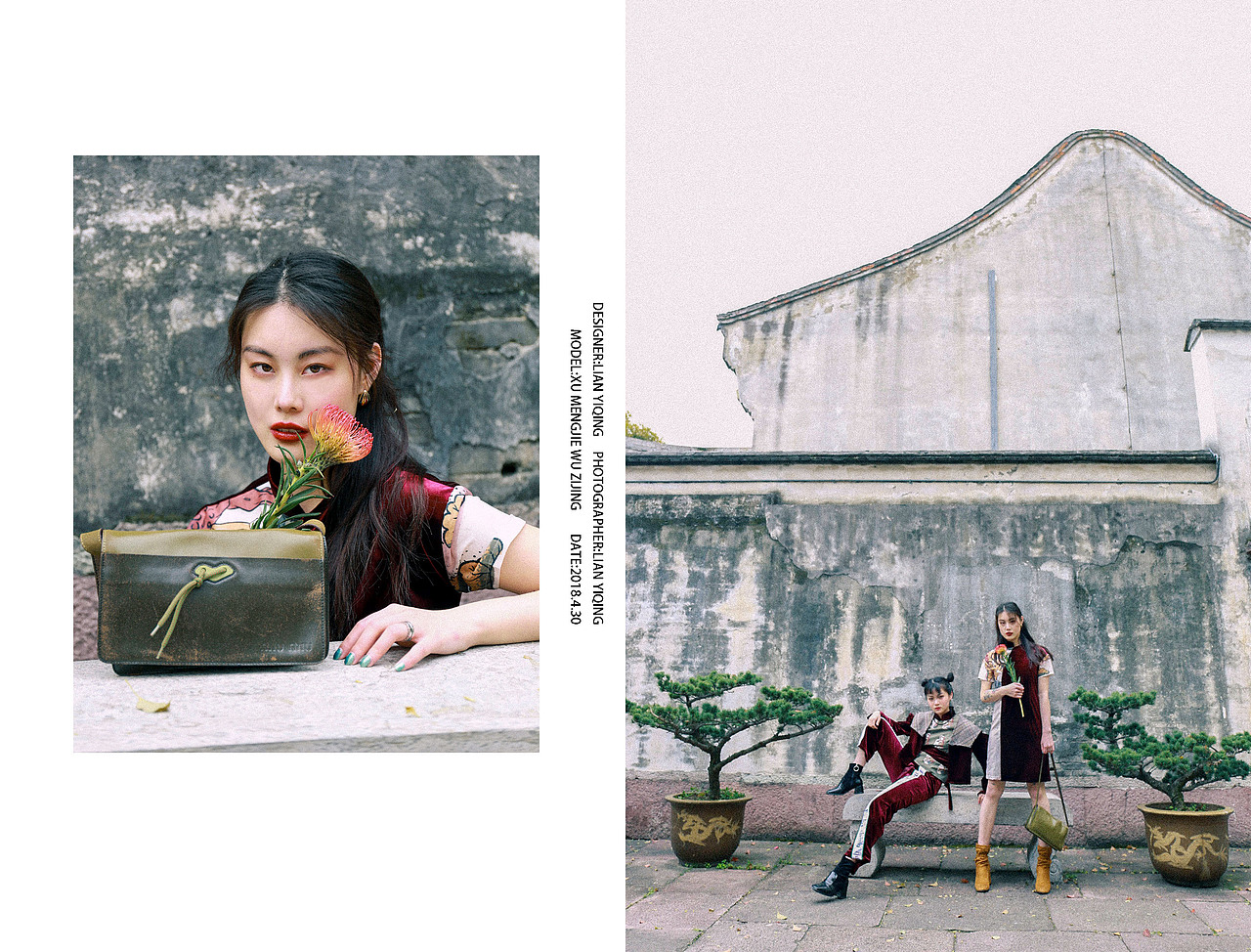 松风/服装系学生毕业设计/中国风摄影作品/国潮中国风