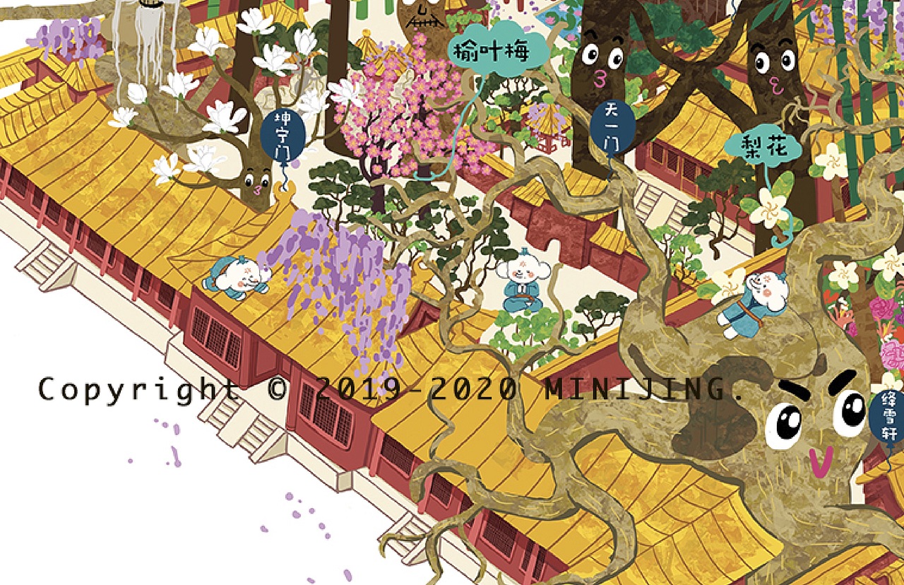 故宫全景地图插画项目合作（图ZMTcwODU4NDMy） - 商业插画 - 站酷设计师jiangyijinxi原创素材 - 站酷ZCOOL