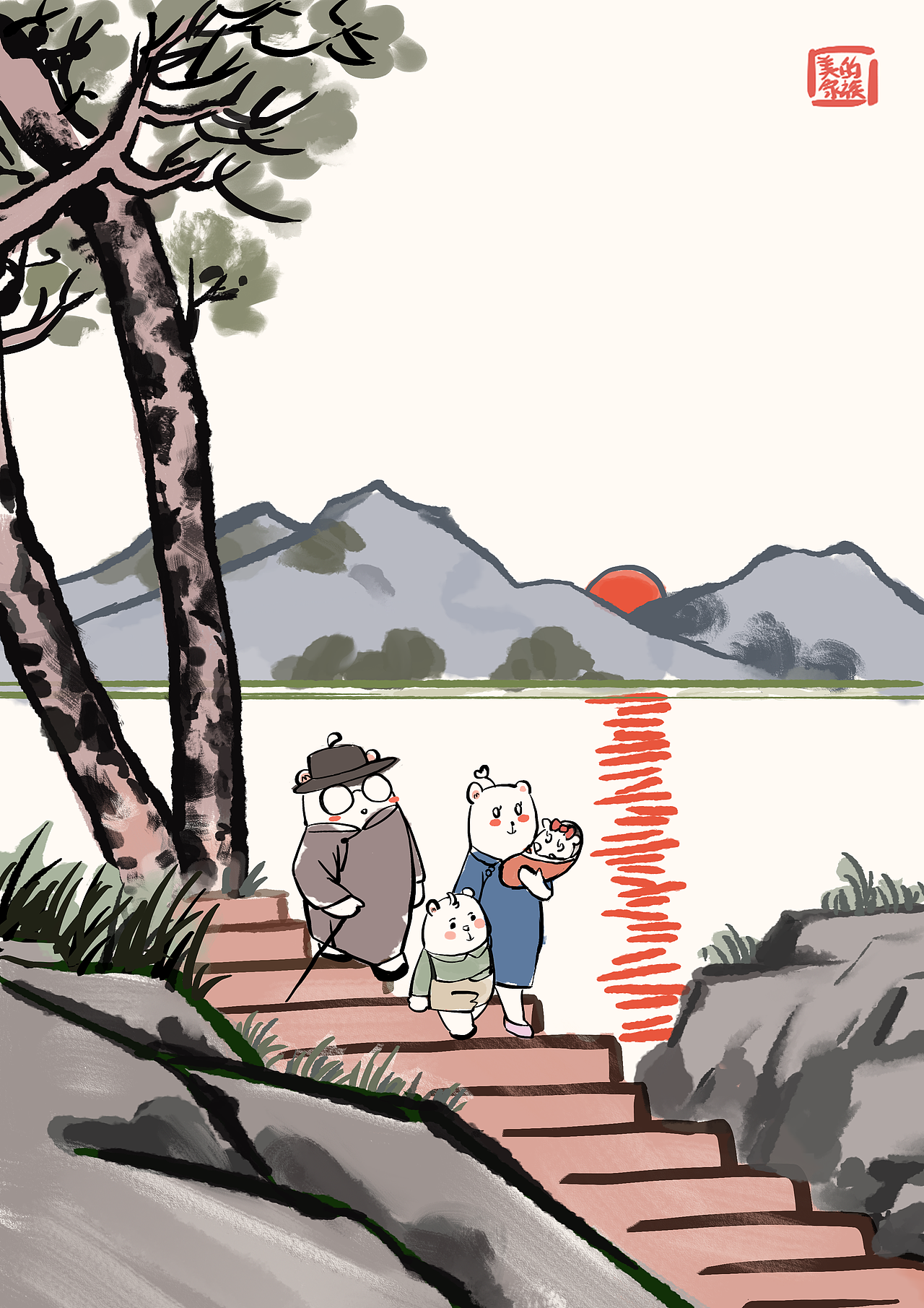 Midea Family—「经典永流传」（图ZMTU0MTUxOTAw） - 图案 - 站酷设计师藤喵永原创素材 - 站酷ZCOOL