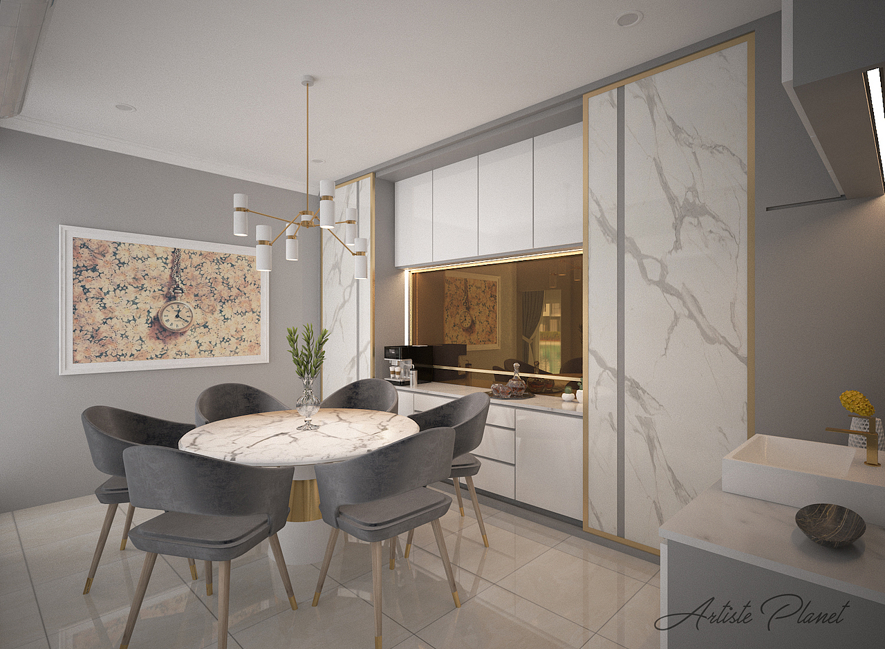 Dining Area & Dry Kitchen 饭厅与干厨房