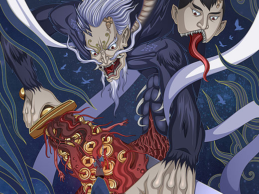 道詭異仙丹陽子（個(gè)人主頁-ZNjkwNjM5MjA=） - 藝術(shù)插畫 - 站酷設(shè)計(jì)師漂泊的張先生原創(chuàng)素材 - 站酷ZCOOL