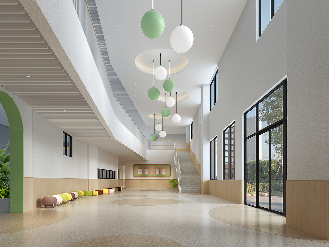 幼儿园空间设计（图ZMjkyNzgzODUy） - 其他空间 - 站酷设计师____HANABI原创素材 - 站酷ZCOOL