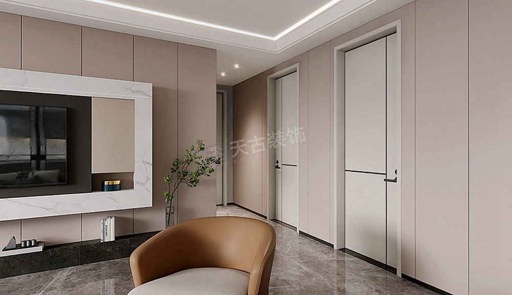 重庆龙湖紫云台千山阅装修,暖色系现代简约风设计图