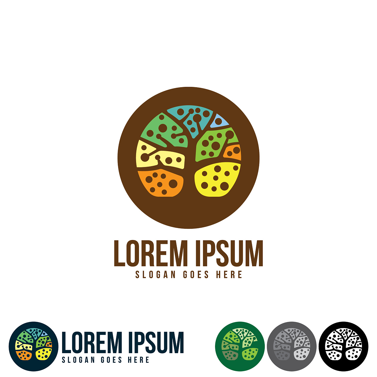 【素材】大树logo标志ai格式