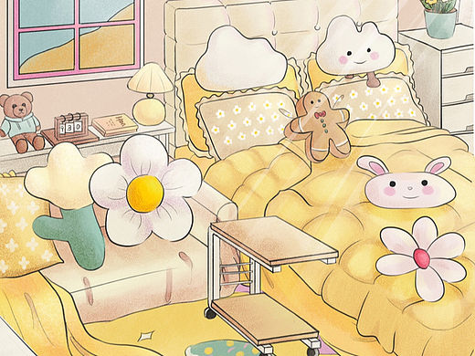 居家物品（个人主页-ZNjMwNTI5ODQ=） - 商业插画 - 站酷设计师Hana酱吖原创素材 - 站酷ZCOOL