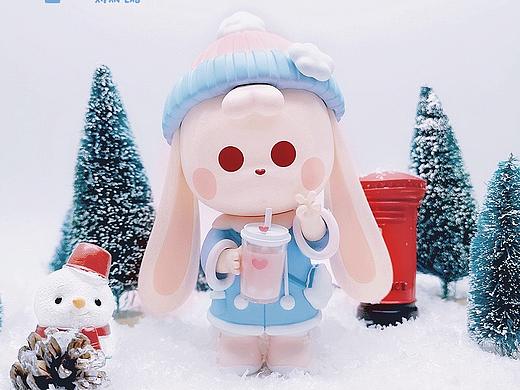 冬天里的第一杯奶茶-兔比比奶茶海盐桃桃（个人主页-ZNDk0MzU3MDQ=） - 玩具 - 站酷设计师嘻饭实验室原创素材 - 站酷ZCOOL