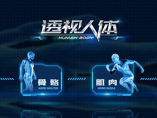 科技馆多媒体触摸屏-透视人体