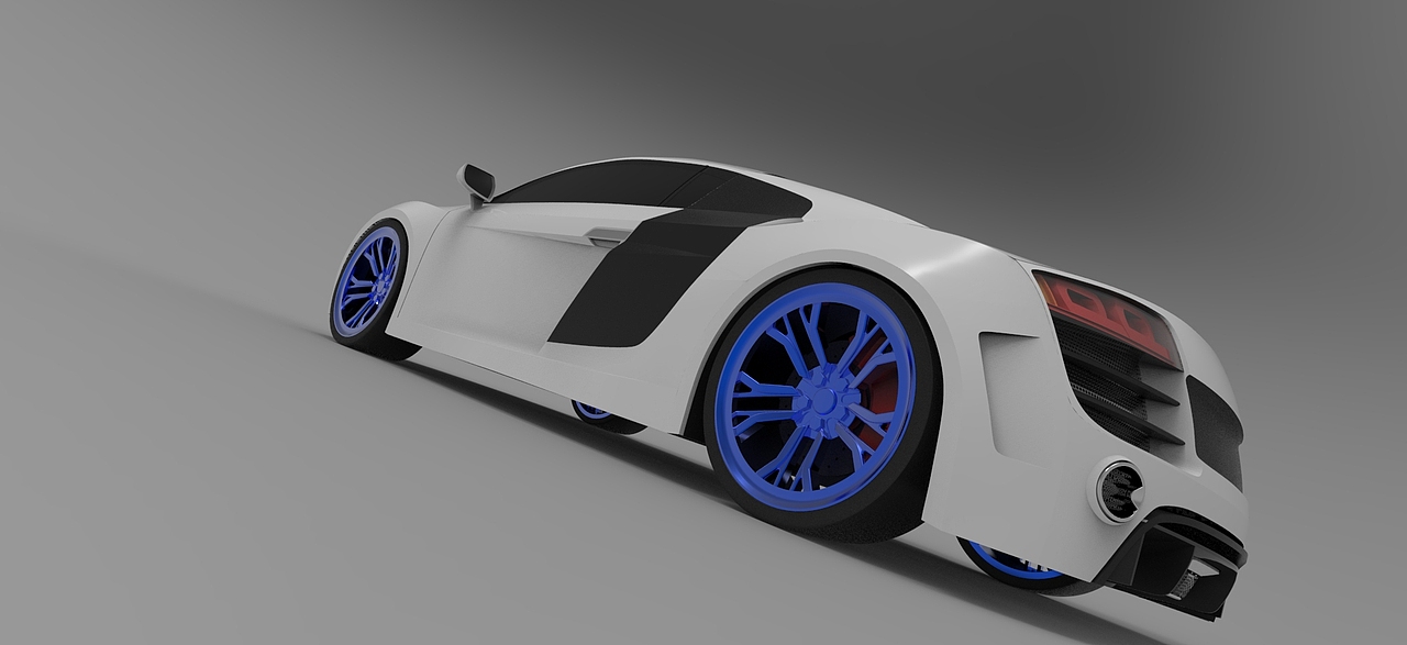 奥迪R8 初次建模