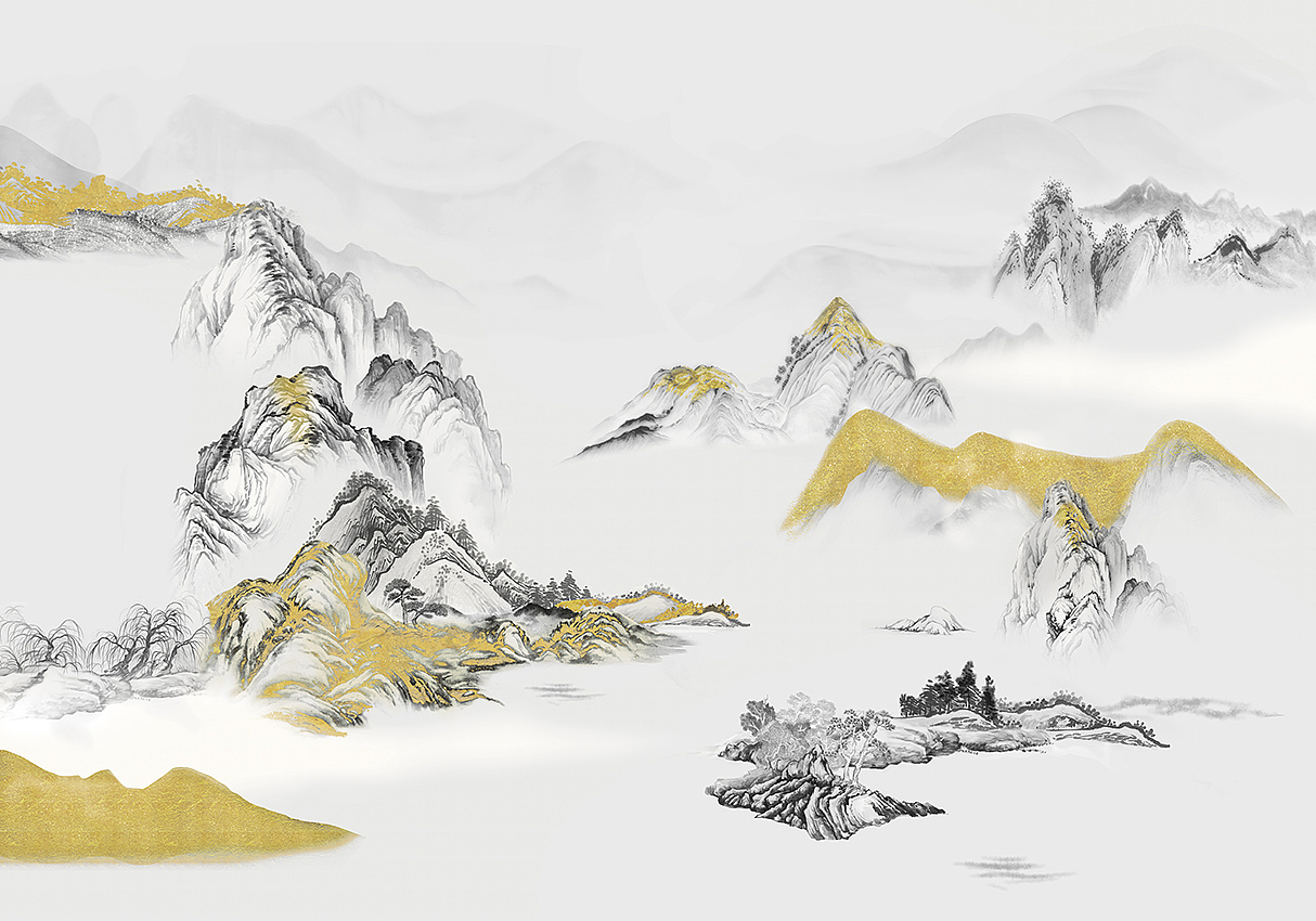 艾嘉利丝印壁画（山水篇）（图ZMjI4NDEzODgw） - 绘画 - 站酷设计师杰克杰原创素材 - 站酷ZCOOL