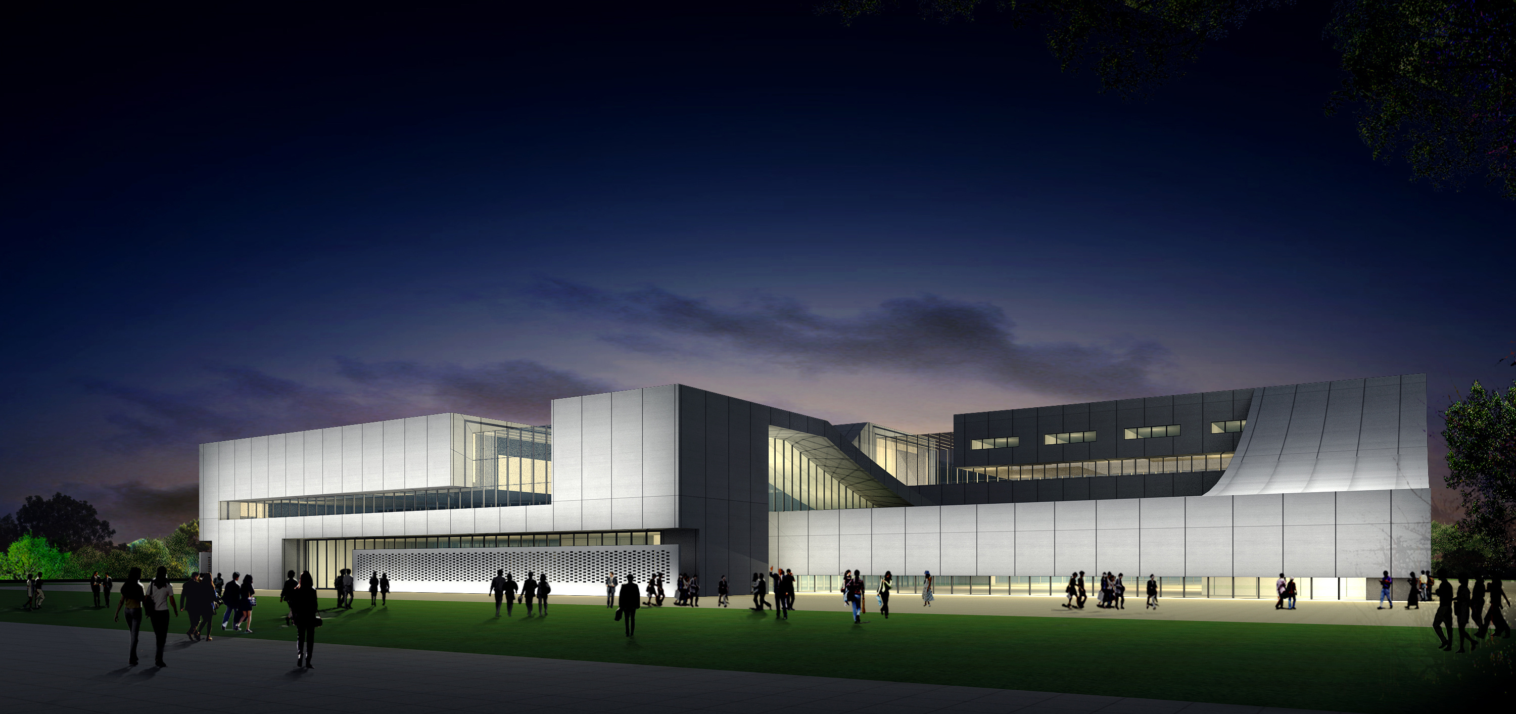 夜景照明效果图 3d ps