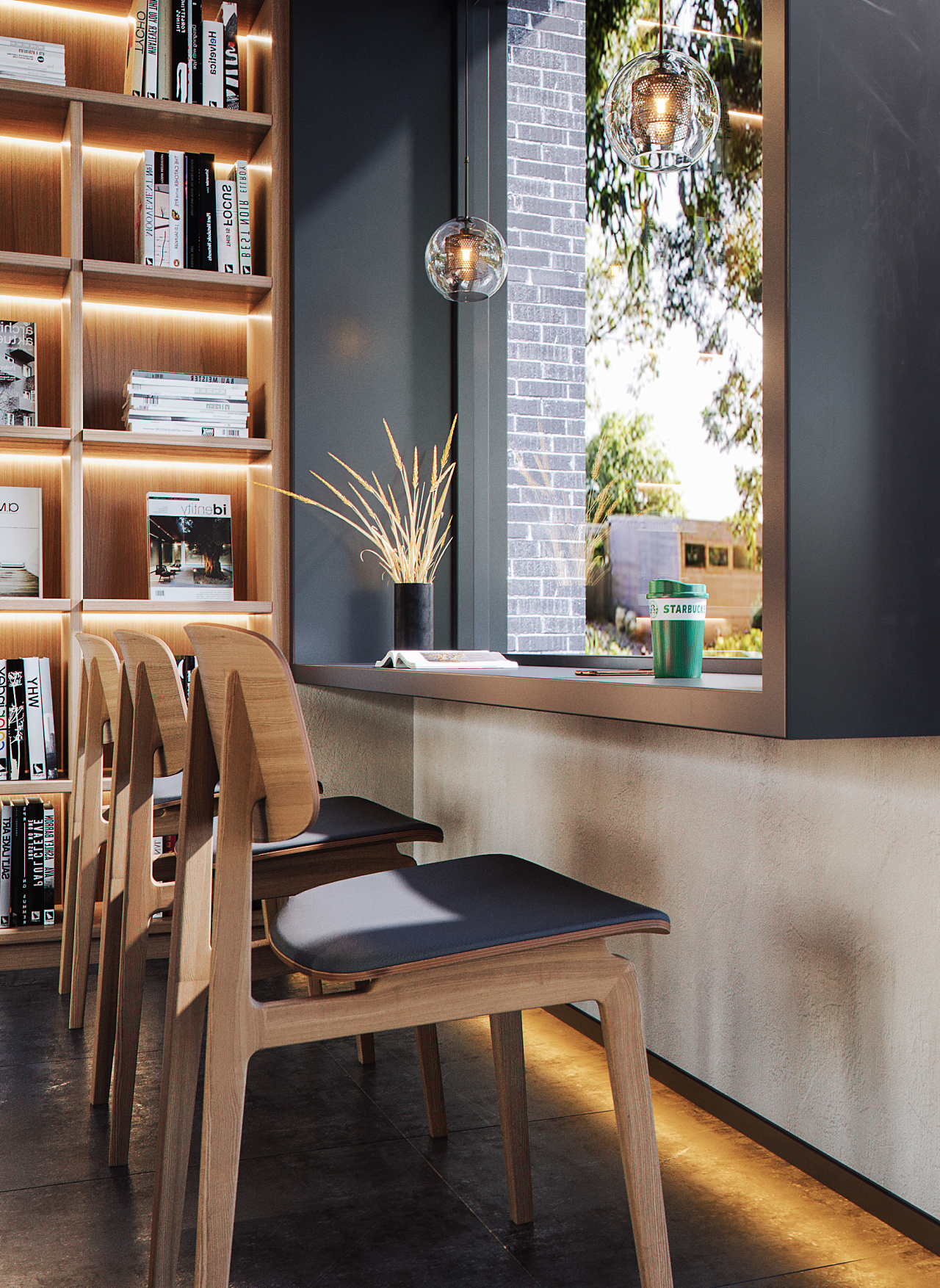 书吧|空间|家装设计|旧是远方 - 原创作品 - 站酷 (zcool)