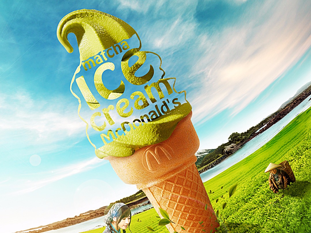 麦当劳冰淇淋海报临摹|平面|海报|NECOdsner - 临摹作品 - 站酷 (ZCOOL)