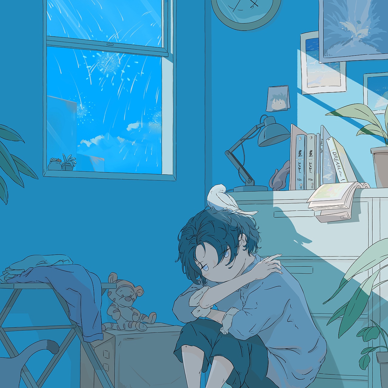 青鸟捕风（图ZMjU4NDkyMDA0） - 绘本 - 站酷设计师四方不二原创素材 - 站酷ZCOOL