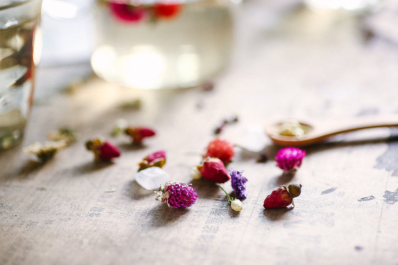 一花一世界 花茶 美食 茶 文艺格调拍摄 美食摄影