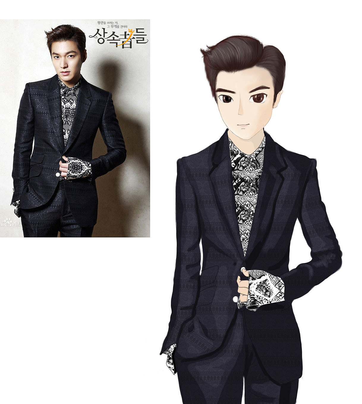 李敏镐-卡通手绘