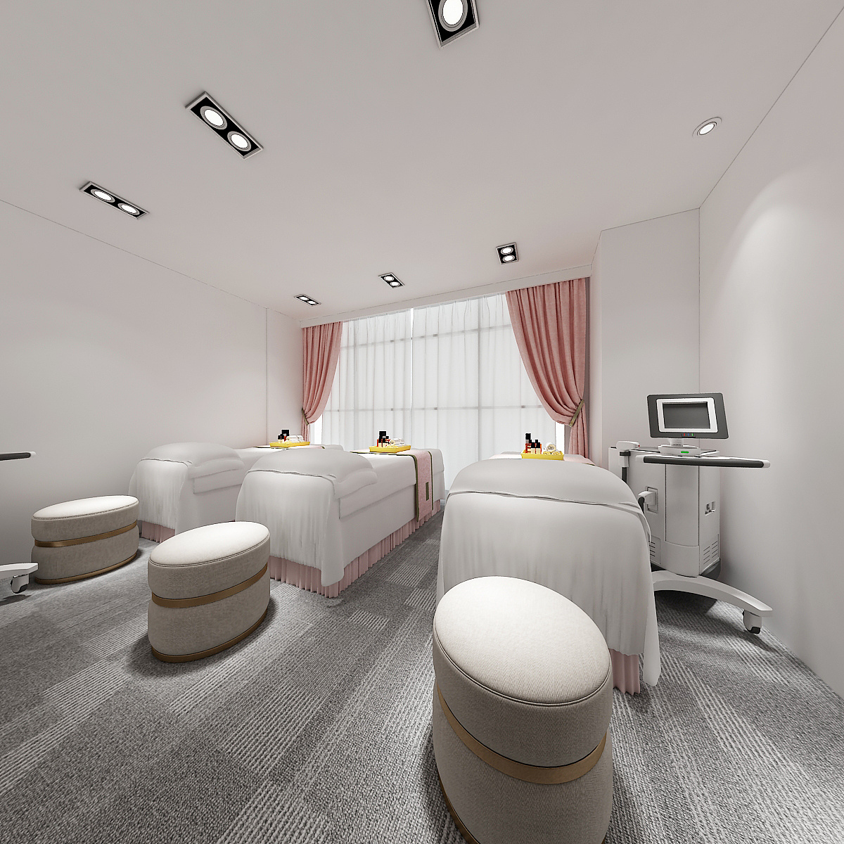 轻奢粉色调美牙工作室