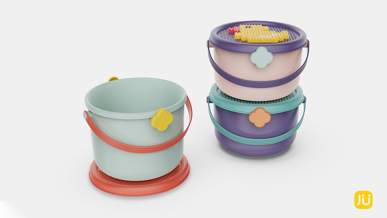 加思幼品:玩具收纳桶-原创设计