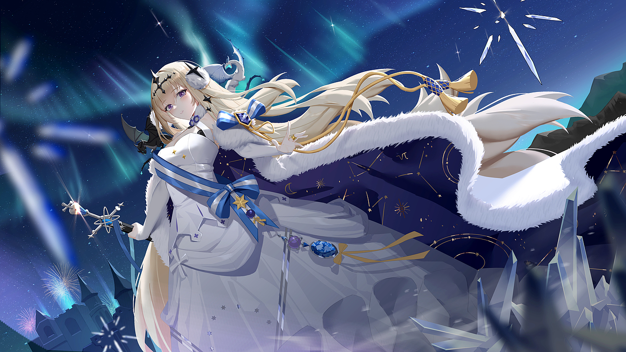 白夜极光-同人插画