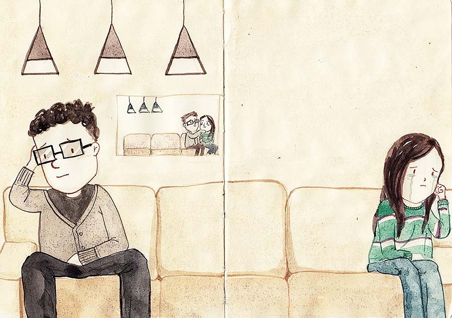 七夕那天，这位小哥在深夜做了这件事（图ZMTI3MzU2MDMy） - 商业插画 - 站酷设计师Panda浩俊原创素材 - 站酷ZCOOL