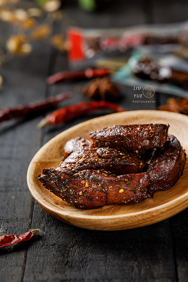 电商零食 牛肉干 静物美食拍摄