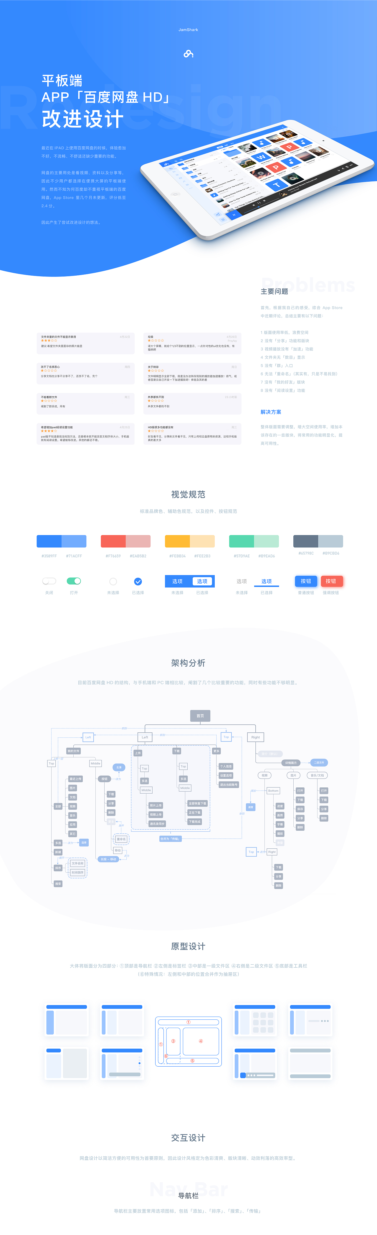 APP「百度网盘HD」UI 改进设计