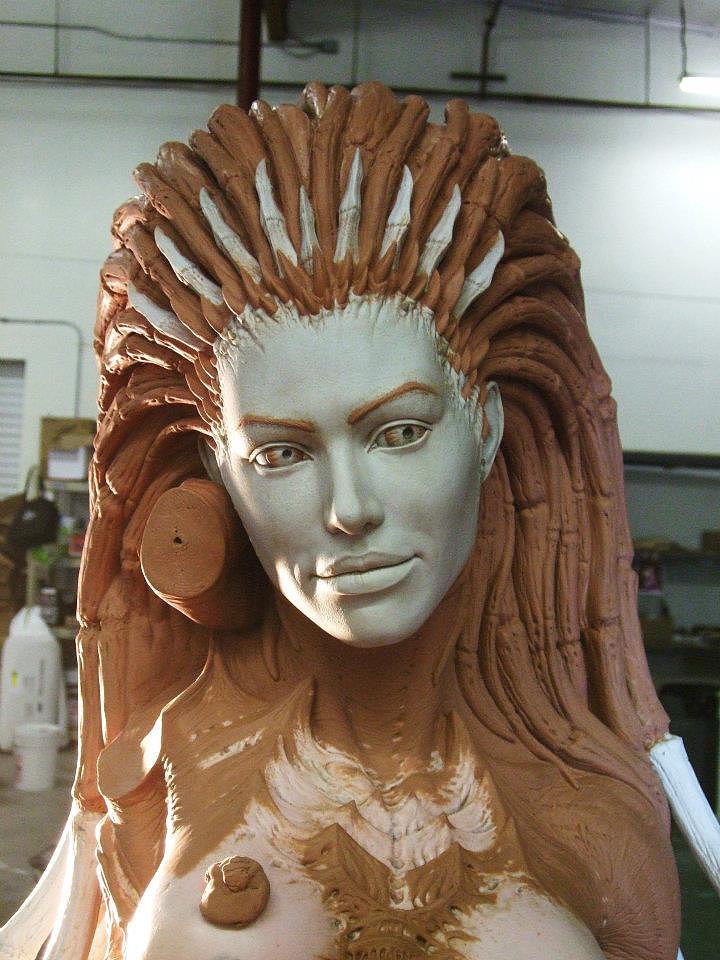 【Steve Wang】为法国暴雪公司总部订制凯瑞甘（Sarah Louise Kerrigan）（图ZMzIwODg0MDg=） - 手办/模玩 - 站酷设计师VeryMuseum原创素材 - 站酷ZCOOL