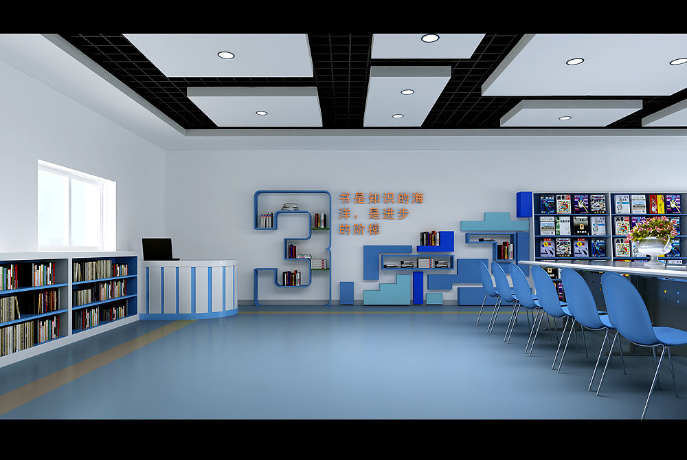 北京群英小学校史馆图书阅览室设计（图ZMjAxNzE3MTk2） - 其他三维 - 站酷设计师云迪vind原创素材 - 站酷ZCOOL