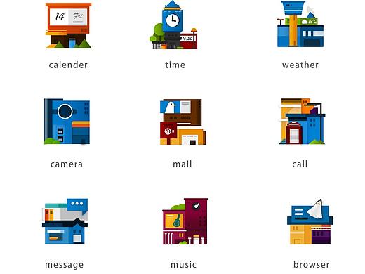 手机系统主题icon