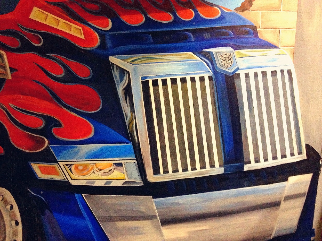 中山石岐it店 3d《擎天柱》墙绘_珠海绘涂设壁画-站酷zcool