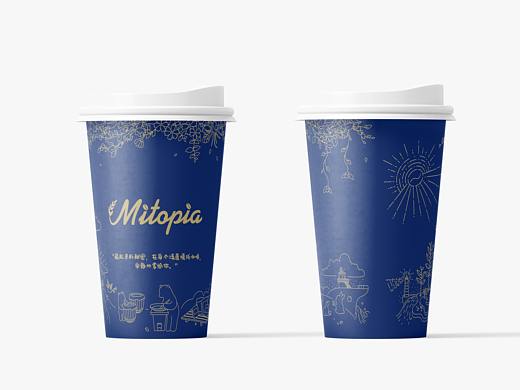 Mitopia咖啡店纸杯设计