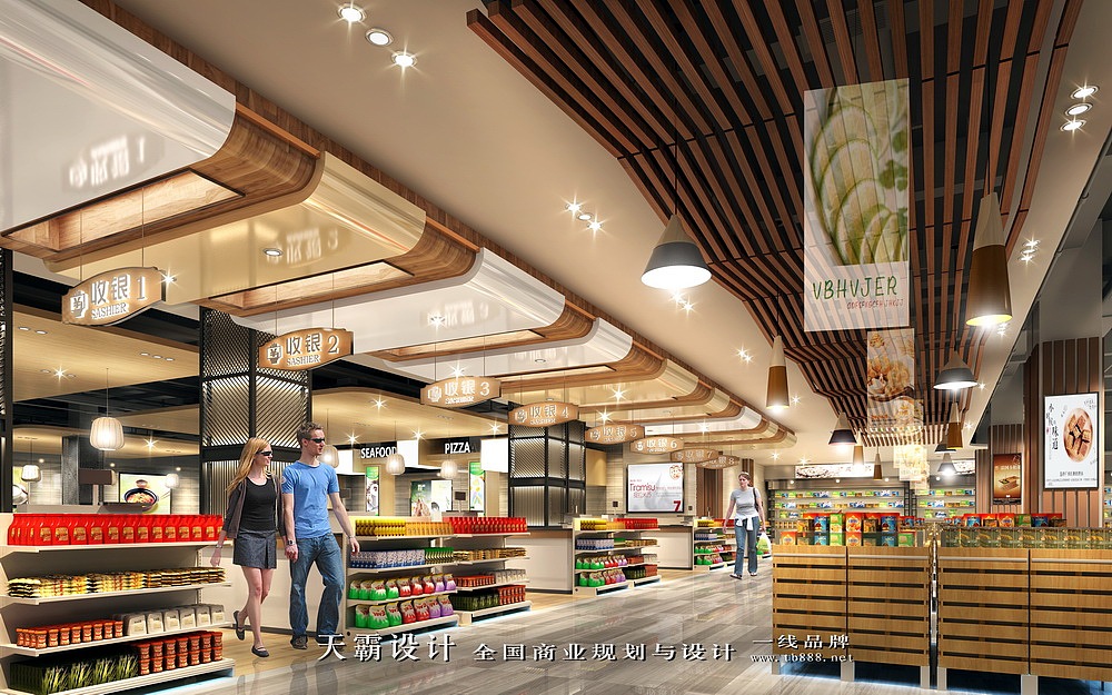 商业空间设计效果图用铂金时代设计风格效果当然不一般