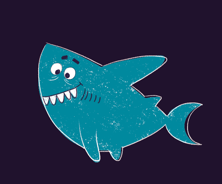 原创插画-画风随意的小动物