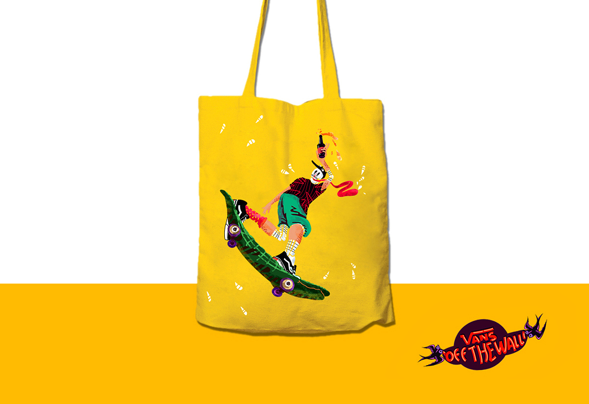 干杯VANS #VANS艺术家#（图ZNDc3ODIwODg=） - 新锐潮流插画 - 站酷设计师者哩原创素材 - 站酷ZCOOL