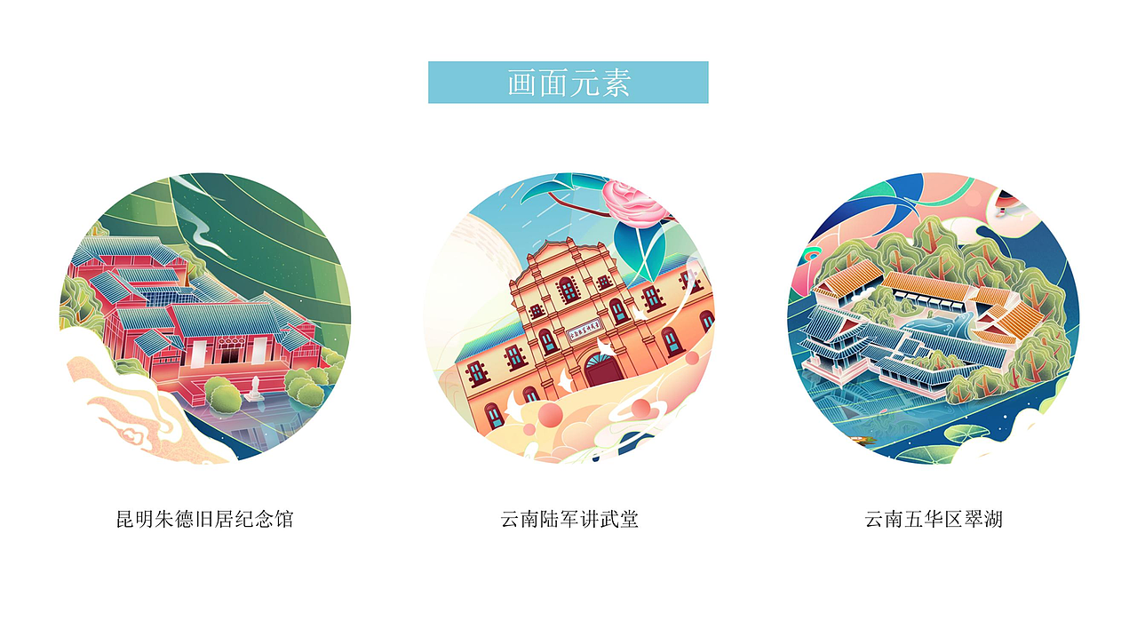 云南—文创插画设计