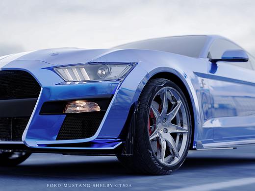FORD MUSTANG SHELBY GT500 - Blender渲染