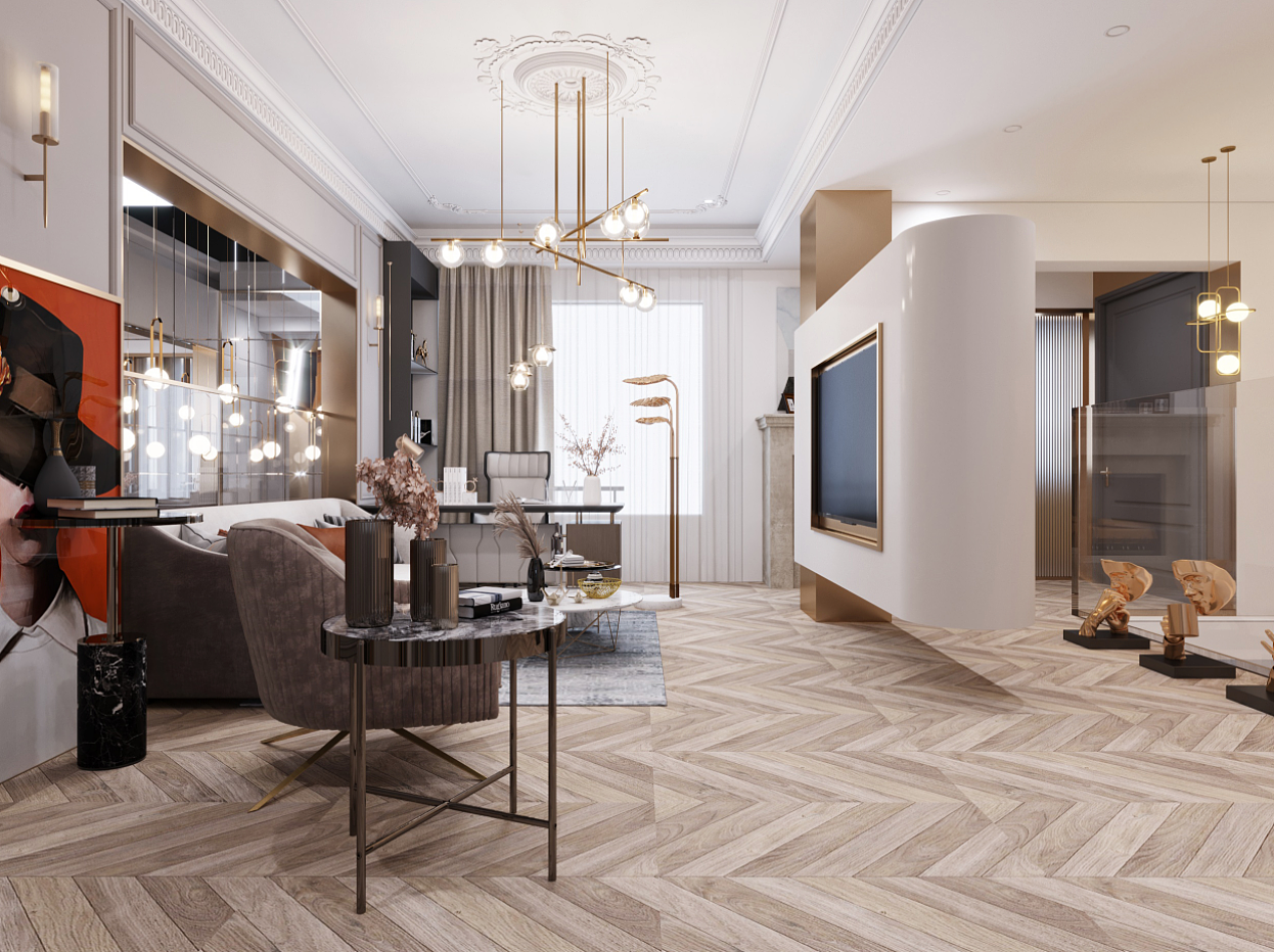 轻奢复式（图ZMzA0NjIwODA4） - 家装设计 - 站酷设计师Z13576075原创素材 - 站酷ZCOOL