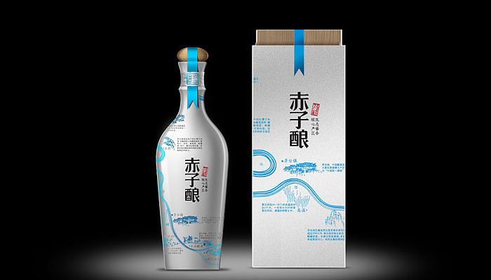 赤子酿-白酒包装设计（图ZMjQ2NDY3NDQ=） - 包装 - 站酷设计师步道创意设计原创素材 - 站酷ZCOOL