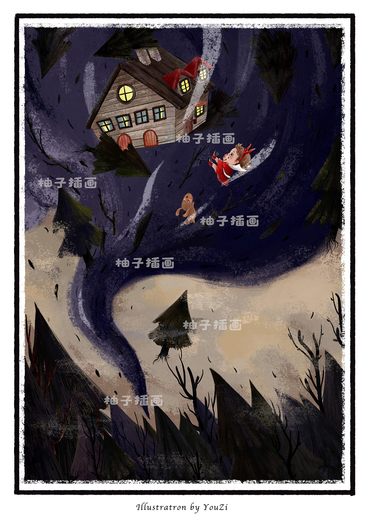 柚子插画数码板绘【绿野仙踪】部分插图（图ZMjQyNzEyMDky） - 儿童插画 - 站酷设计师柚子插画原创素材 - 站酷ZCOOL