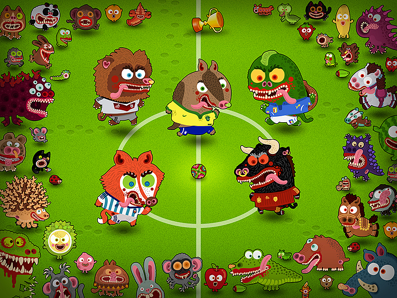 世界杯壁纸（图ZMTcyMDcyNTY=） - 商业插画 - 站酷设计师haoyuer原创素材 - 站酷ZCOOL