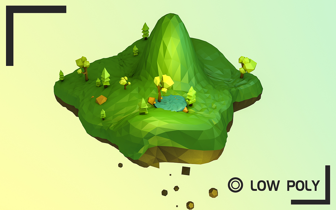 Low poly 低多边形（图ZNjYyODI5MTI=） - 场景 - 站酷设计师牛奶豆浆原创素材 - 站酷ZCOOL