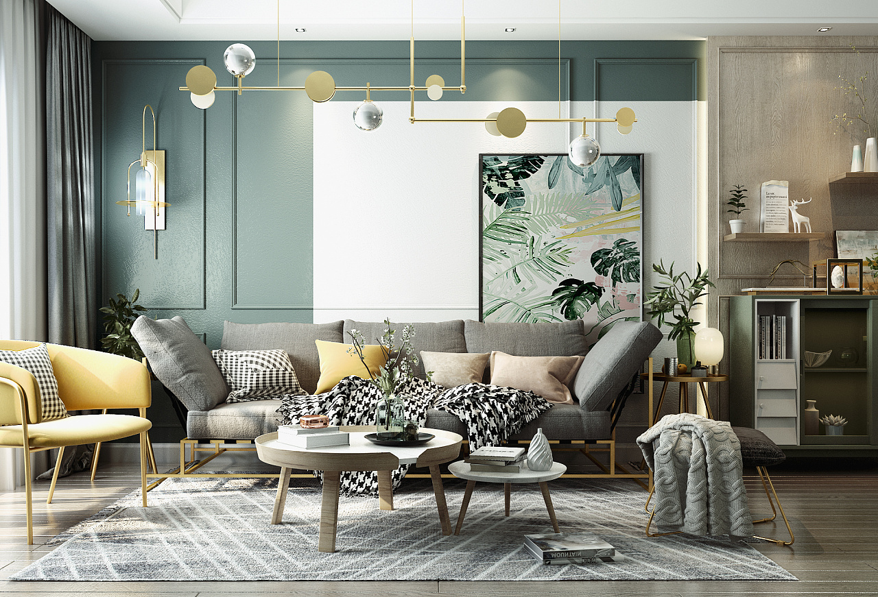 北欧风格家装|空间|家装设计|室内设计盈盈 - 原创作品 - 站酷 (zcool