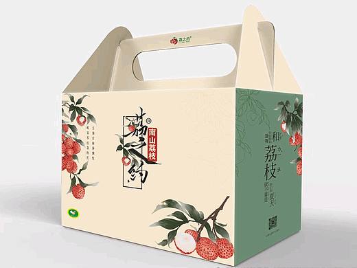 夏日国风荔枝礼盒设计
